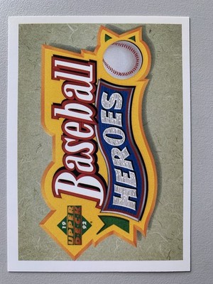 1992 UPPER DECK BASEBALL HEROES TED WILLIAMS INSERT HEADER NRMT FREE SHIPPING