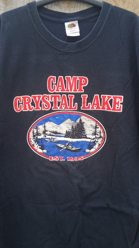 Camp Crystal Lake Camp Counselor Friday The 13th Shirt Size 2XL Horror Jason 