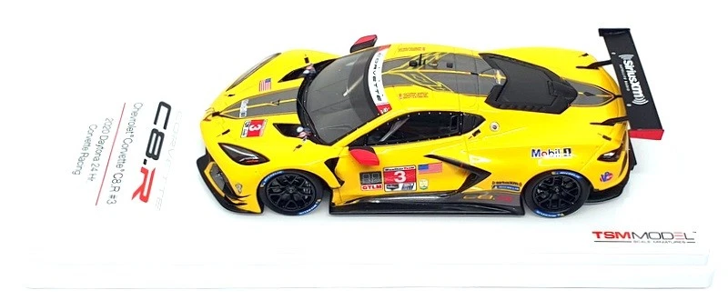 TSM 1/43 Scale TSM430512 - Chevrolet Corvette C8.R #3 24H Daytona 2020 - Yellow - Image 4 of 4