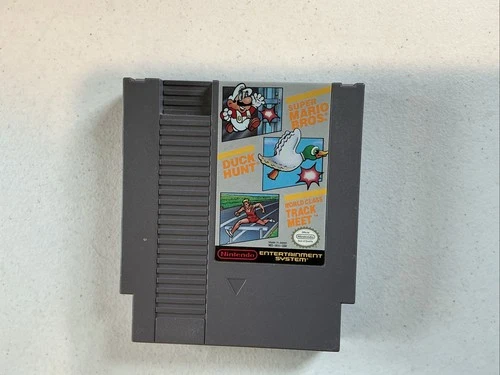 Super Mario Bros / Duck Hunt / World Class Track Meet 3-in-1 NES Cartridge