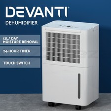 Devanti 12L Portable Dehumidifier Air Dryer Purifier Home Moisture Absorber