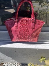 Brahmin Red Dragon Melbourne Rose Leather Satchel Duxbury Purse