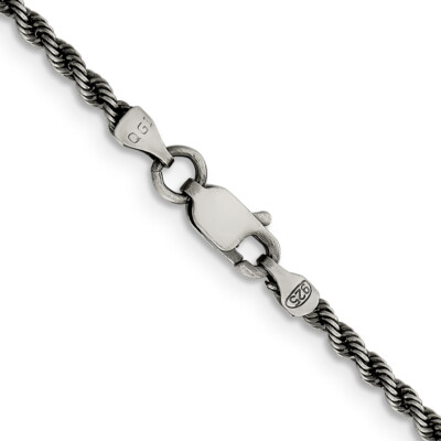 Sterling Silver Solid Rope Chain 16