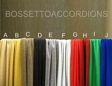 Accordion Grille Lining Soft Cloth 18" x 7" Assorted Colors Available