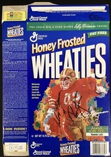 Ronnie Lott Signed Cereal Box Wheaties Football Autograph w LeRoy Neiman JSA 2