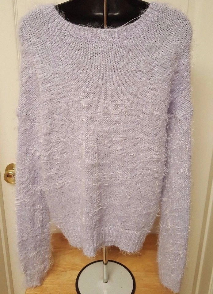 Apt 9 Mujer Suéter Camisa Top Blusa Talla XL X Grande Púrpura Plata FUSO NUEVO Foto 3 de 3