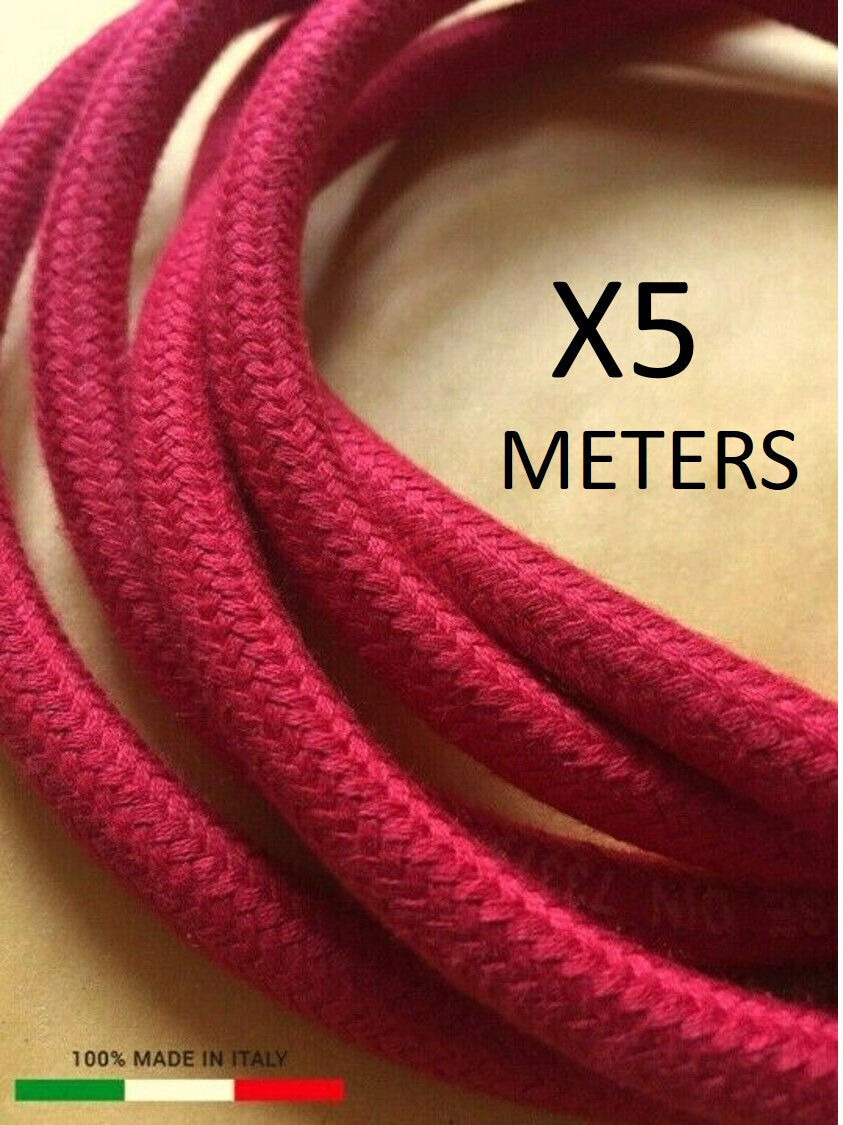 Diesel Fuel Injector Cloth Braid Hose 3.5mm ID for Mercedes VW 5 meter red roll 