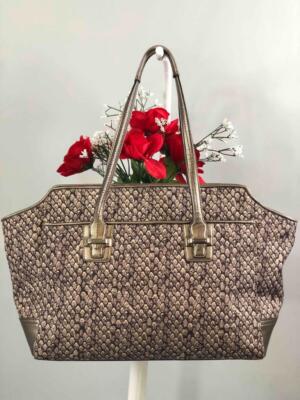 y2k 2000s Coach Taylor Snake Print Carryall shoulder bag / handbag COACH  main image 4