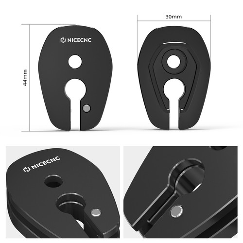 NICECNC Blinker Stiel Beseitigungs Kit Adapterplatten Für Kawasaki KLR650 08-18 - Picture 8 of 10