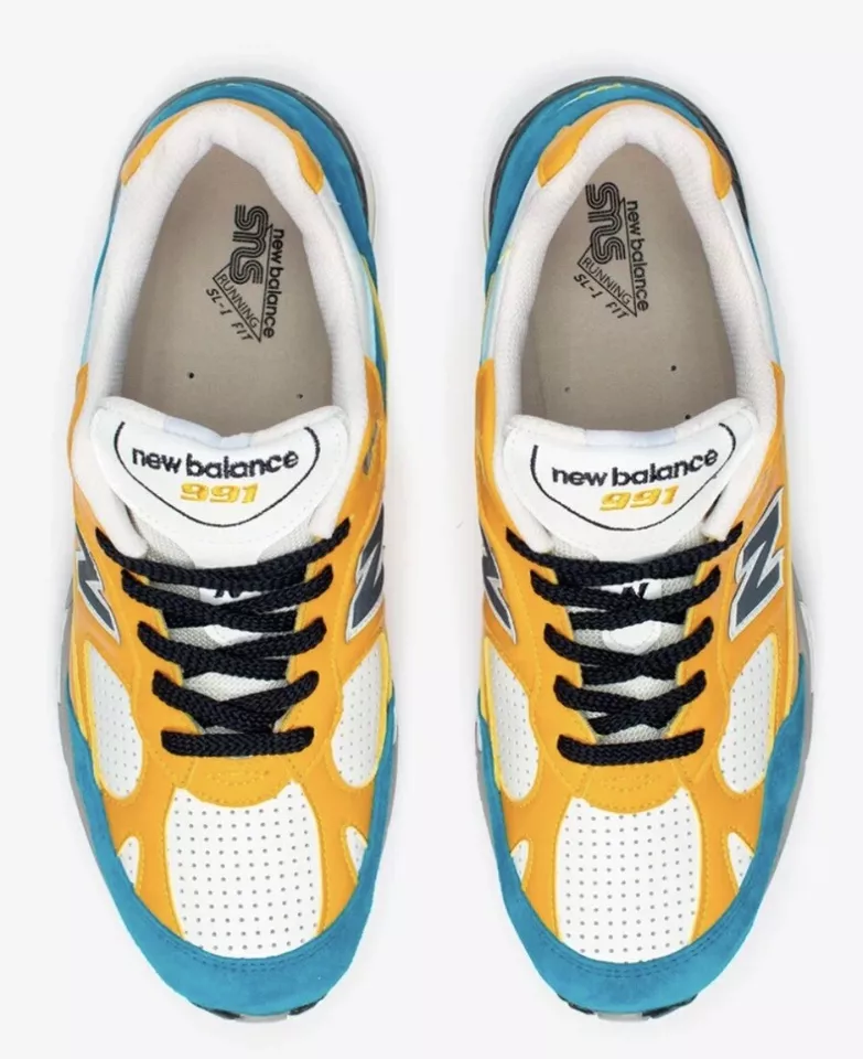 SNS x New Balance 991 Yellow Blue Made In England M991EF Men's