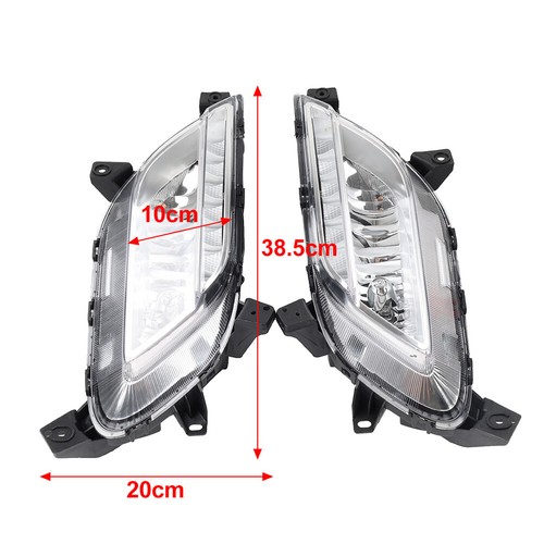 Left Right Front Fog Lights Daytime Running Lights For Kia Niro 2017-2019 - Picture 16 of 16