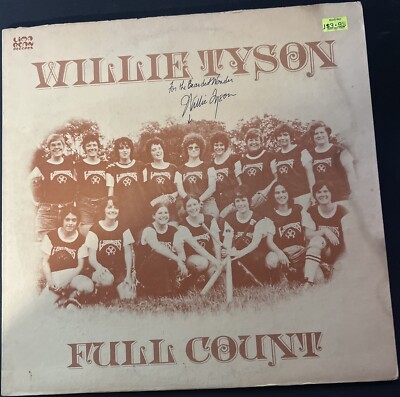 SIGNED Willie Tyson - Full Count (1974) Vinyl LP - Comedy, Blues, Folk VG+