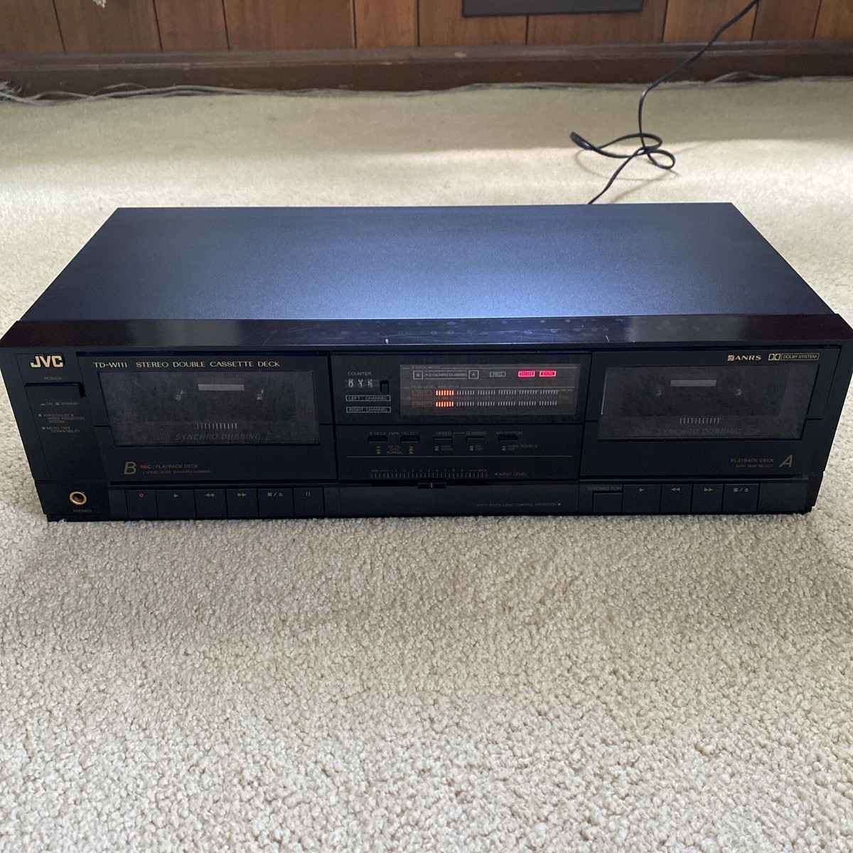 JVC TD-W111 Dual Cassette Deck - Dolby Synchro Dubbing Tested