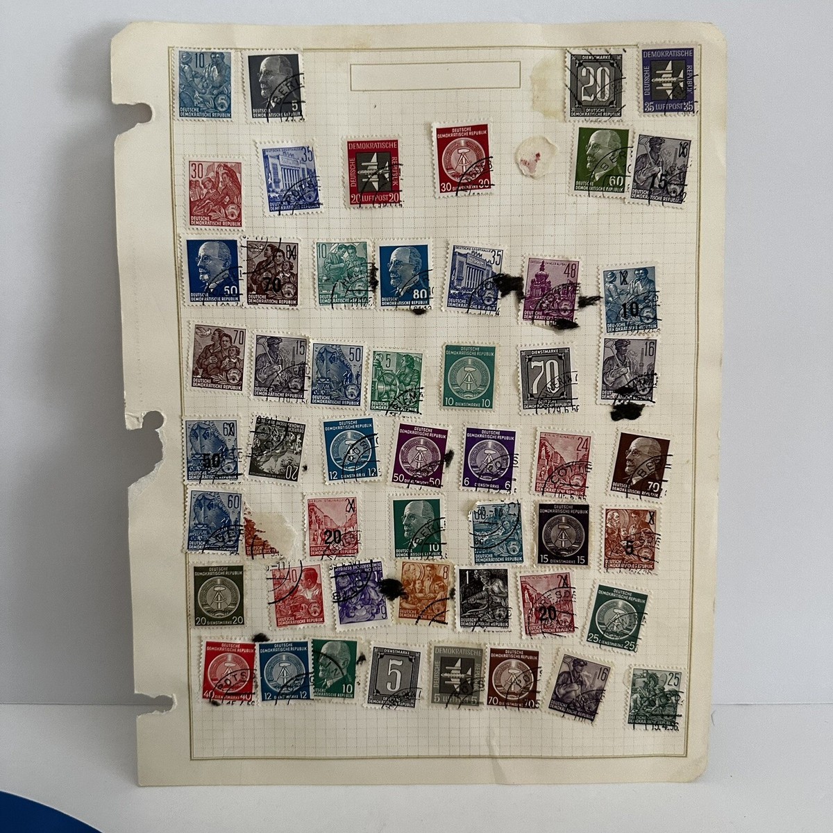 Vintage Around the World Stamp Collection in 3 Ring Binder  display picture 1