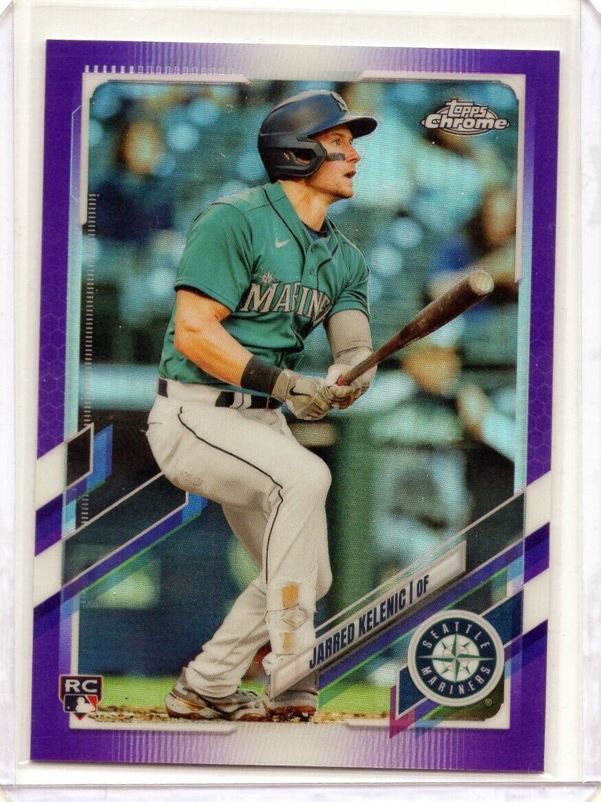 2021 Topps Chrome Update Purple Refractor #USC20 Jarred Kelenic RC NM+