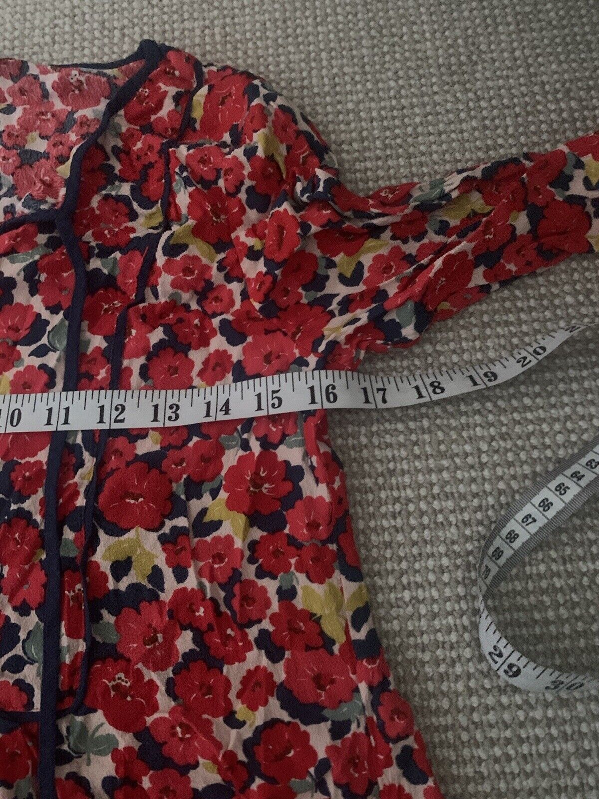 Cath Kidston red floral ditsy dress size 12 - image 13