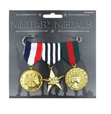 3 Military Replica Medals Pack