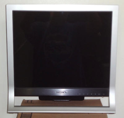 SONY SDM-HS75P TFT LCD 17'' PC MONITOR 1280x1024 & DVI to HDMI CABLE RETRO GAMING
