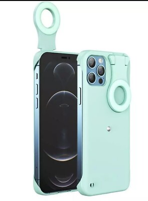 #ad #ad iPhone 12 Pro Fill Light Mobile Phone Case With Selfie Ring Light Tested $4.50