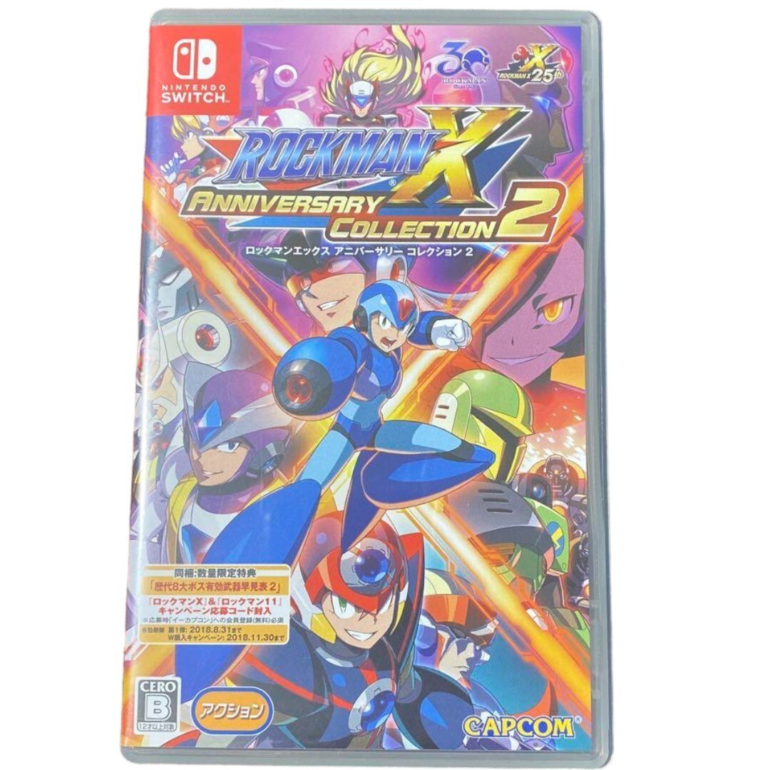 Nintendo Switch Rockman X Anniversary Collection 2 Megaman Japanese Games Used
