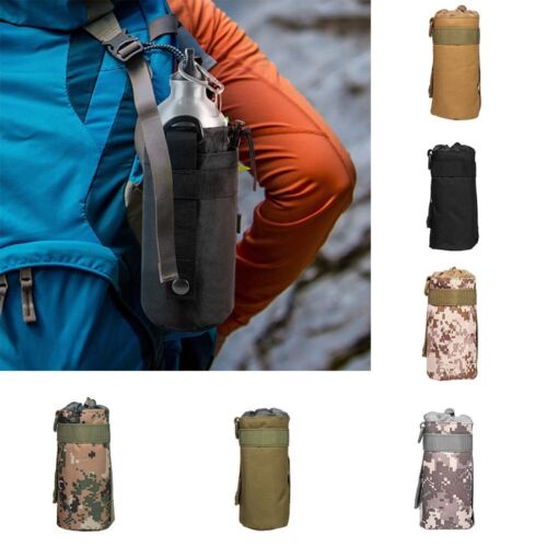 Travel Hiking Bottle Pocket Water Bottle Holder Kettle Pouch Canteen Bag - Photo 1 sur 15