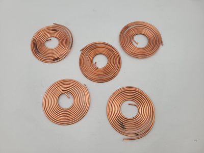 #ad 5Pc Copper Scrap Tubing Metal Material Craft Art Recovery Electroculture Garden $15.00