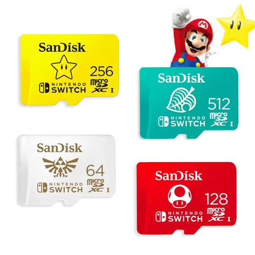 SANDISK SWITCH Memory Card micro SD SDHC 512GB 256GB 128GB 64GB LOT eBay