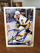 1992-93 UPPER DECK #212 PAUL CAVALLINI SIGNED AUTOGRAPHED CARD