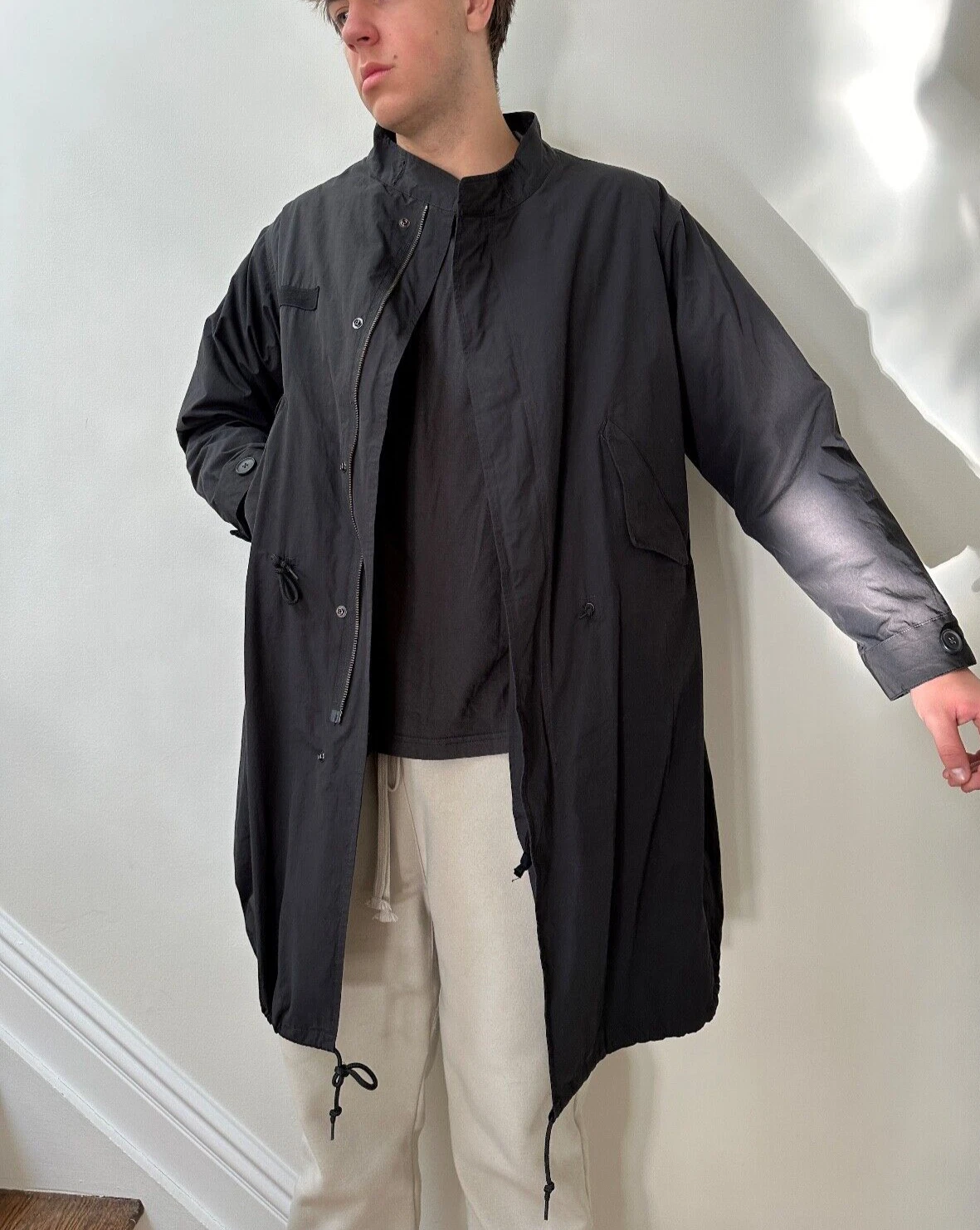 Two in one unisex parka + attached quilted shell/ jacket S NWT