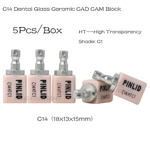 Bloques de displicado de litio de cerámica de vidrio dental HT/LT C14 C1, C2 para sistema CAD CAM - Imagen 4 de 36
