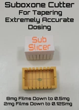 SubSlicer Suboxone Cutter 8/2mg Strips Exact Dose Tapering W/ Razor
