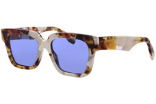 Gucci GG1626S 001 Sunglasses Havana/Tortoise/Blue Rectangle Shape 54mm