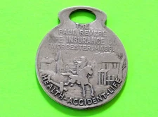 Vintage Lost Key Return/Charge Coin Credit Keychain Tag – Paul Revere Insurance
