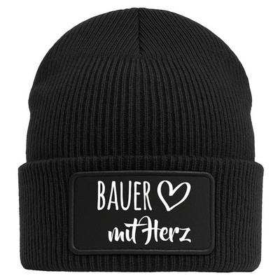 Beanie Bauer mit Herz Geschenkidee Bauer Geschenk Präsent Mitbringsel Souvenir