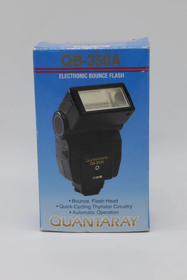Quantaray QB-350A Shoe Mount Flash, Quick Cycling, Automatic Operation Open Box - Image 2 of 4