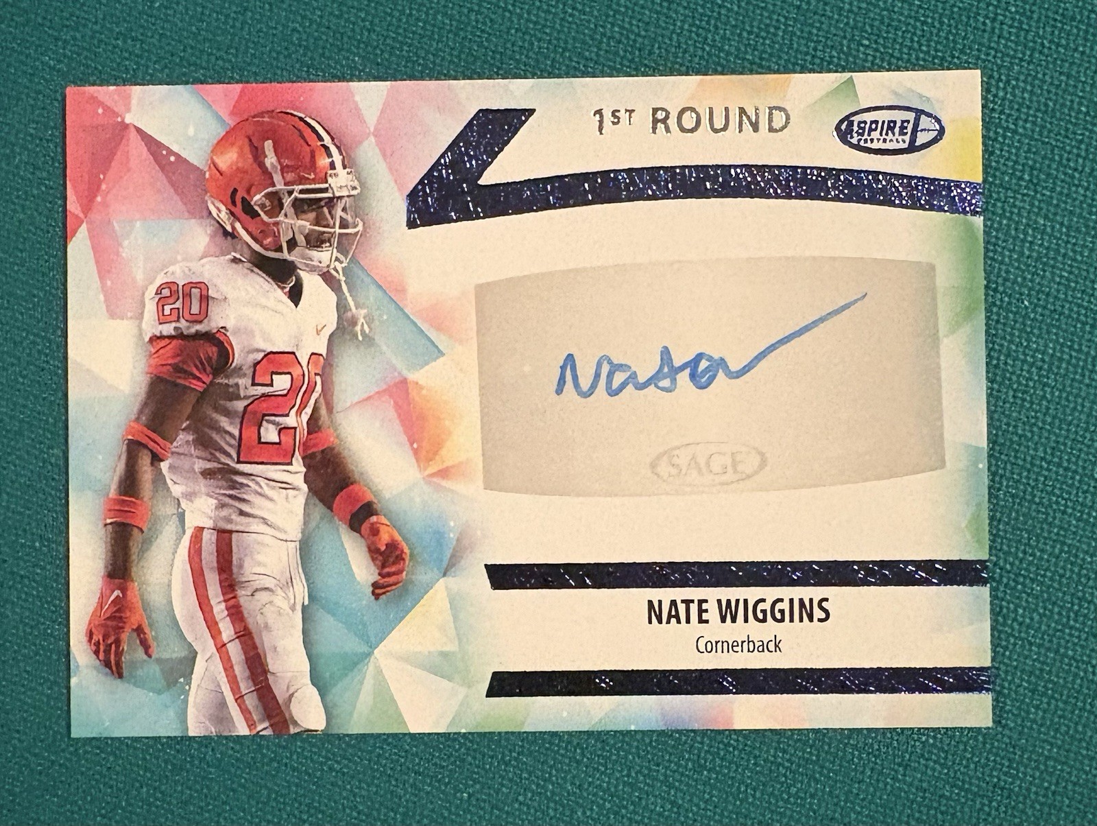 Nate Wiggins Sage Aspire Autographs #ASPNW Base