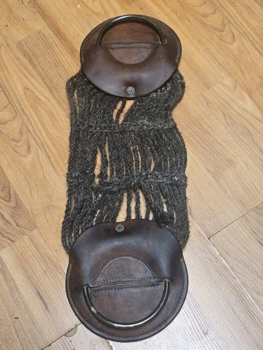 US Cavalry  Horse Hair Belly Girth Cinch Marked RIA 1918 Very Nice