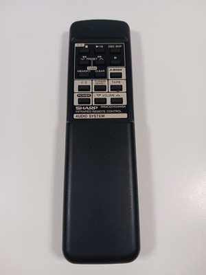 Sharp RRMCG0103AWSA Audio System Remote Control CDC401 CDC406 CDC408 - Tested