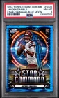2024 TOPPS COSMIC CHROME STAR COMMAND BLUE MOON #SC25 JAYDEN DANIELS 42/99 PSA 8