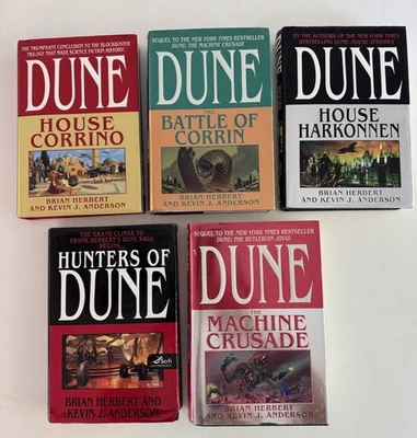 Kevin J. Anderson & Brian Herbert Various DUNE 5 Book Lot, HC, DJ, 1st Eds - Image 1 of 4
