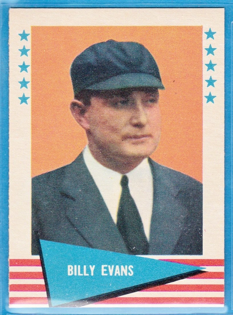 1961 Fleer Baseball Greats - Billy Evans #22 (RC)