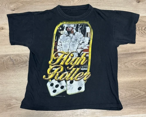 90s Eminem High Roller Rap Tee Shirt Serial Killer R 1990s vintage concert t-shirt, vintage, size M, single stitch, B+ condition