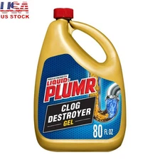 Pro-Strength Drain Clog Remover Gel Pipe Guard Septic Safe Deodorizer Pipes New