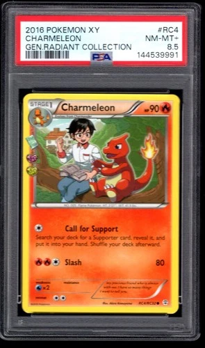 2016 POKEMON XY CHARMELEON GEN. RADIANT COLLECTION RC4/RC12 PSA 8.5