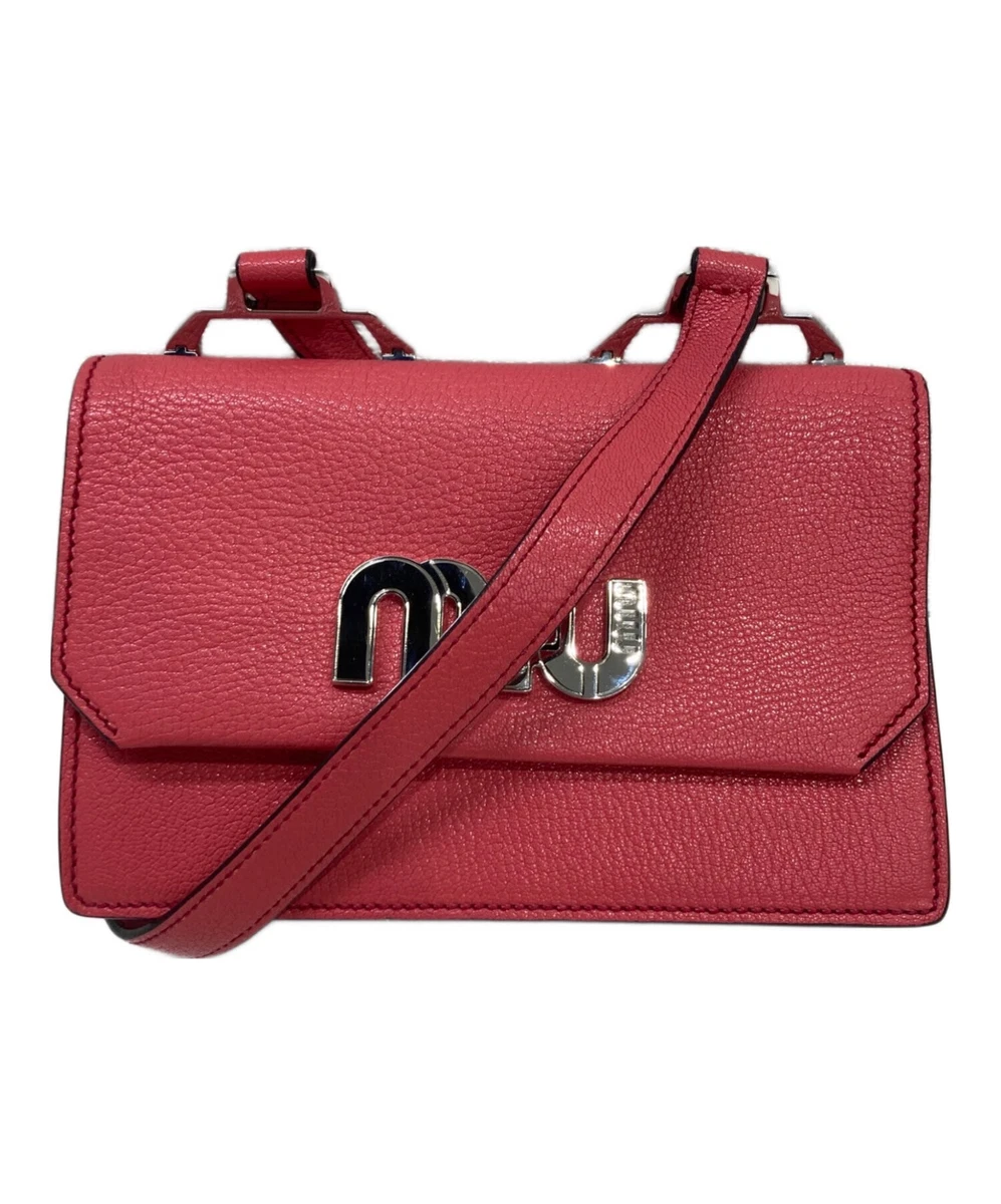 Miu Miu Zip Leather Exterior Bags & Handbags for Women for sale | eBay