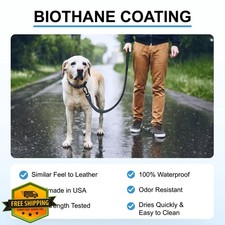 DogTraxs Biothane Training Lead 3FT Turquoise USA Made