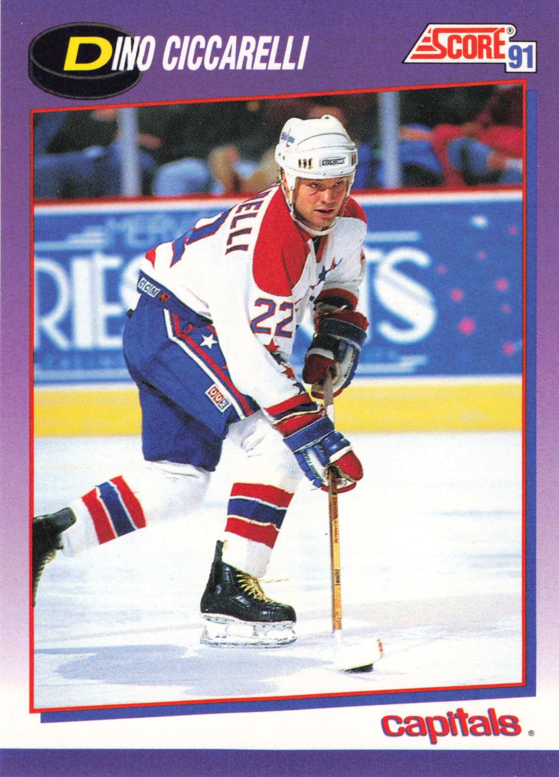 Dino Ciccarelli 1991-92 Score American #128 Washington Capitals