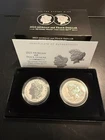 2023-S Reverse Proof $1 Morgan and Peace Silver Dollar 2pc Set Box.  (3 left)