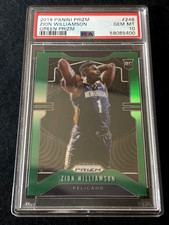 2019 Panini Green Prizm Zion Williamson #248 RC Rookie Card PSA 10 Pelicans