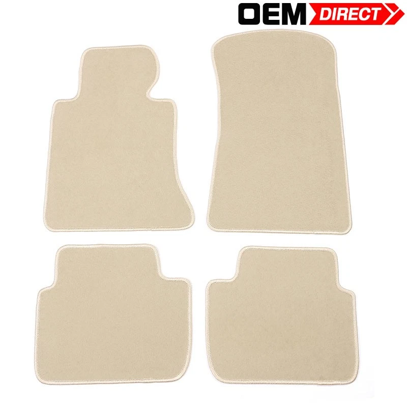 Juego completo de alfombrillas de nailon para BMW Serie 3 E46 98-06 2/4 puertas 4 piezas - beige Foto 2 de 4
